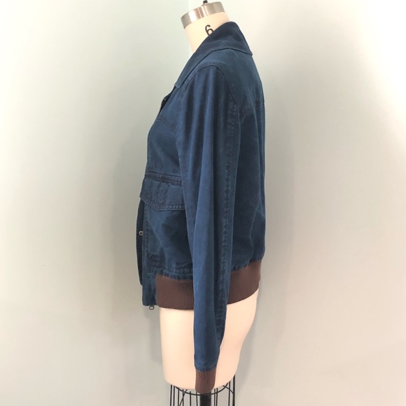 🌟HOST PICK🌟 Club Monaco Denim Bomber Jacket - Picture 5 of 10